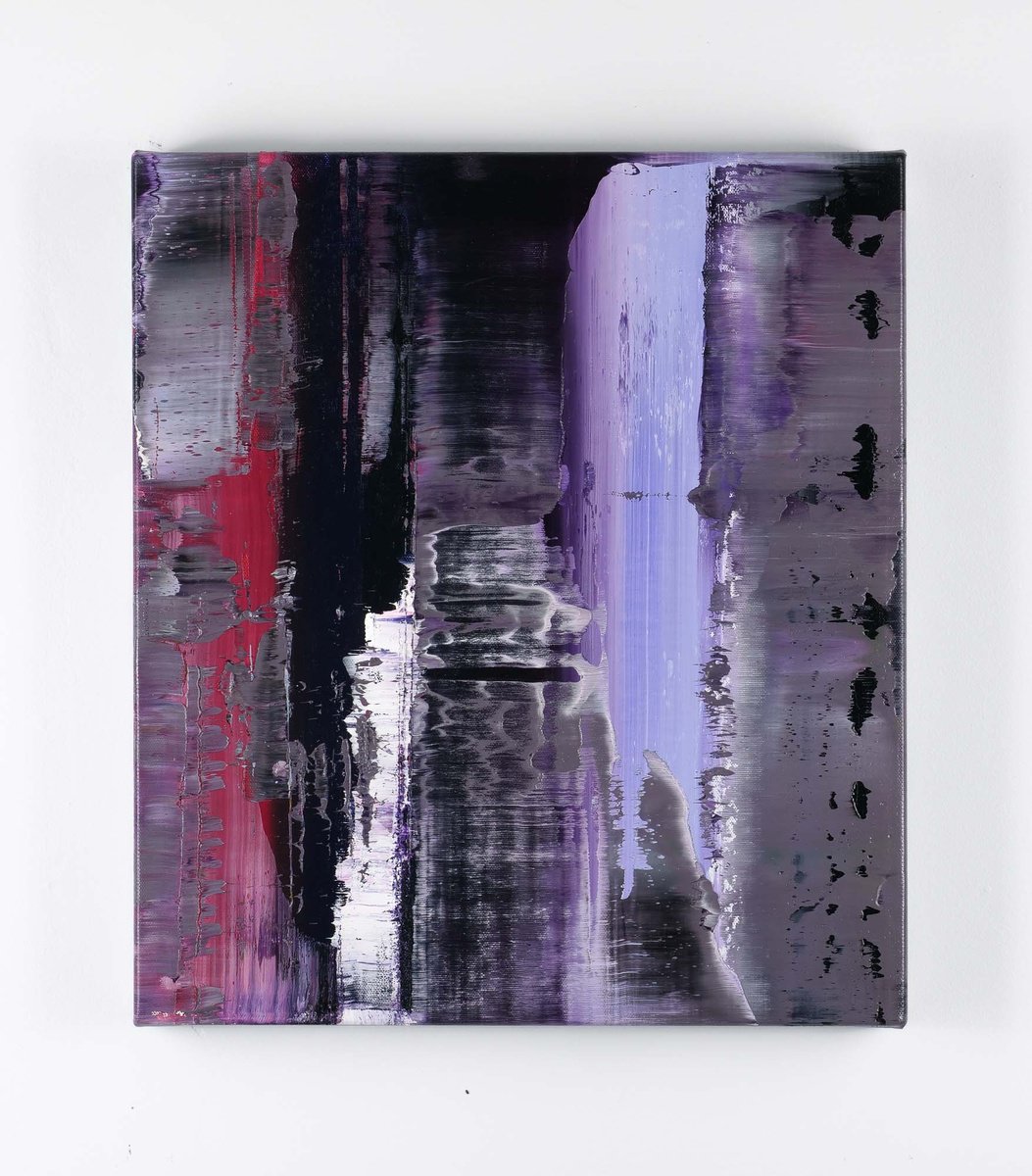 Organic Abstract Oil Painting By Vadim Shamanov, 15 X 17", Near Space Iv, Original Artwork