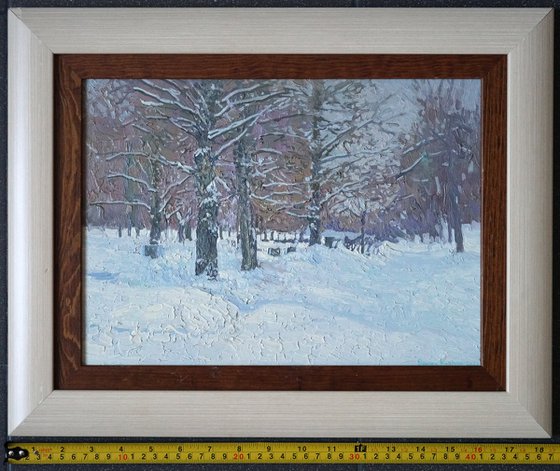 Boulevard in winter