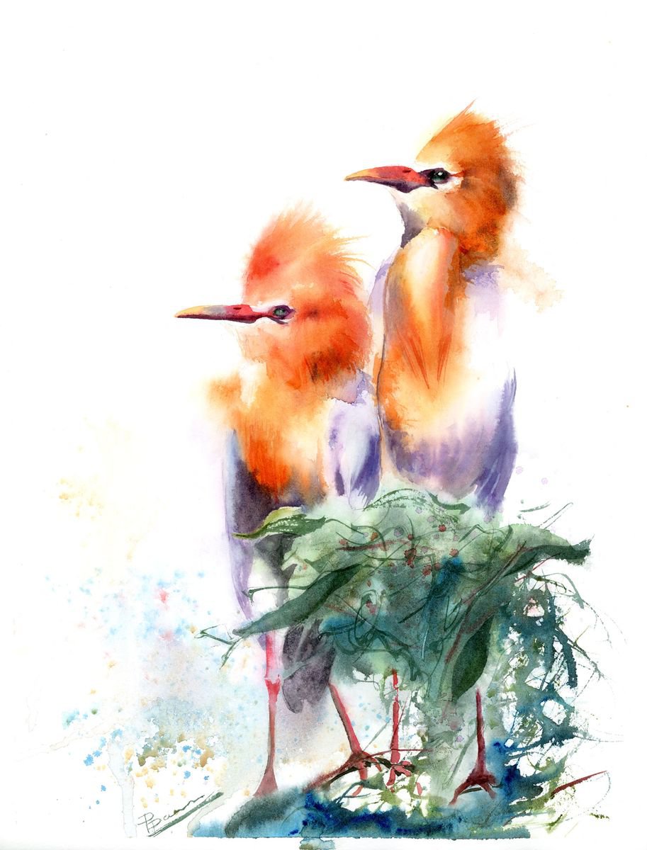 Watchers (birds) by Olga Shefranov (Tchefranova)