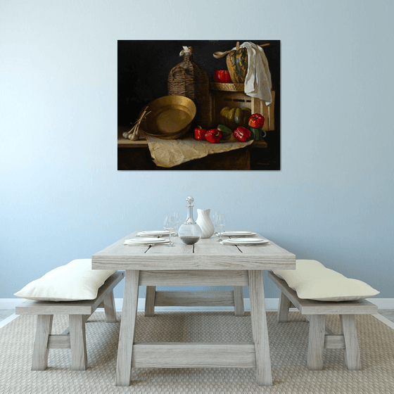 Still life with peppers