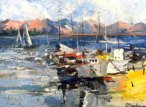 Reflections of the Harbor by Vahe Bagumyan