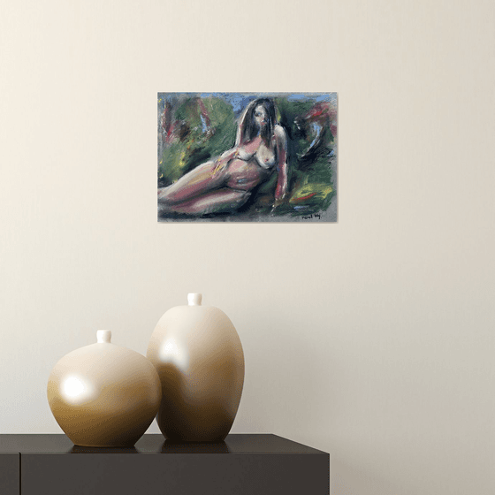 Woodland Nude (Pastel Study II)