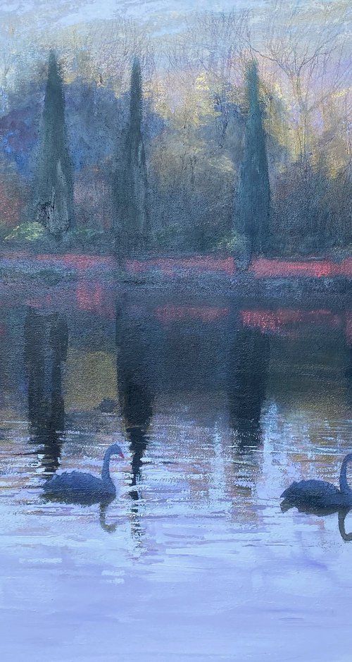 Autumn Estate Lake 1 by Simon Jones