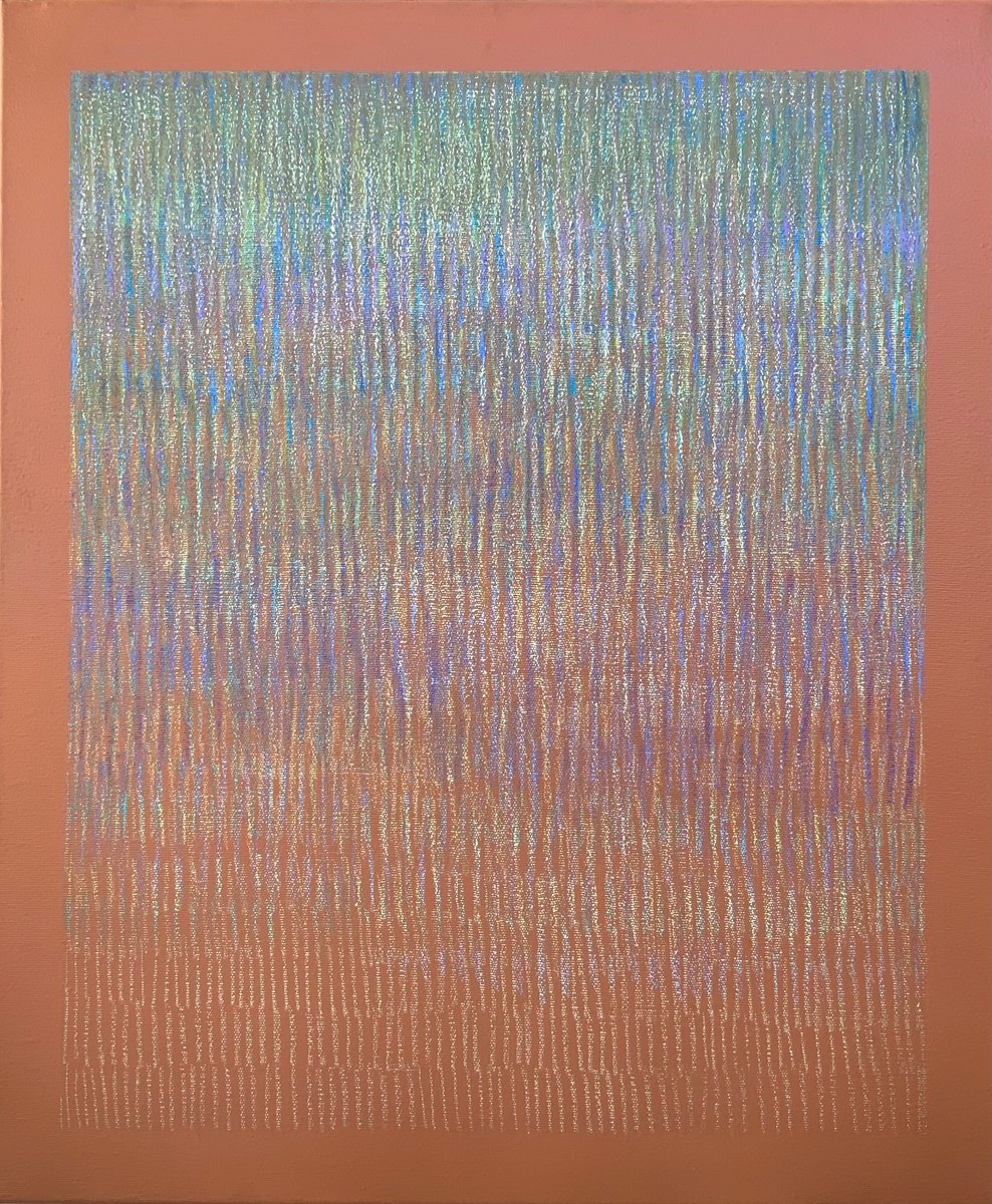 Abstract Landscape Painting By Malgorzata Krakowiak, 20 X 24", Sublimat N*103, Original Artwork