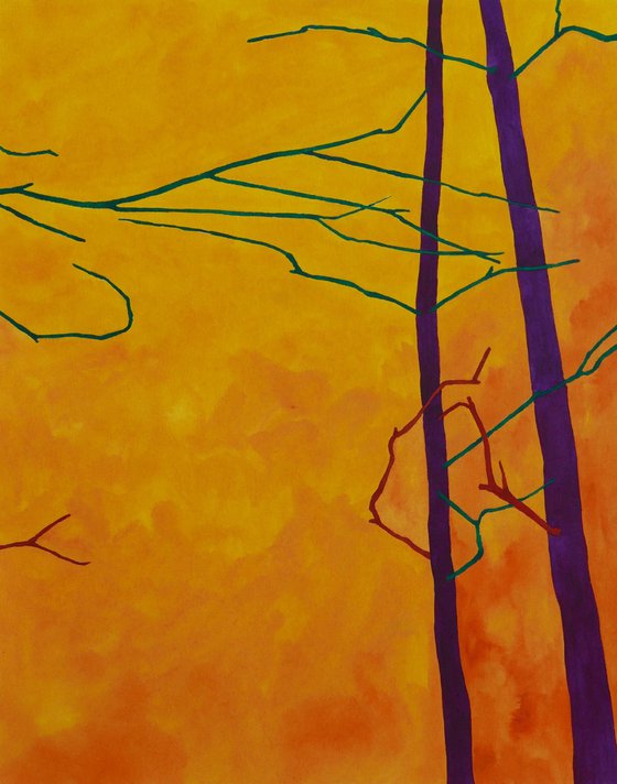 Diptych Norwegian Autumn Fog