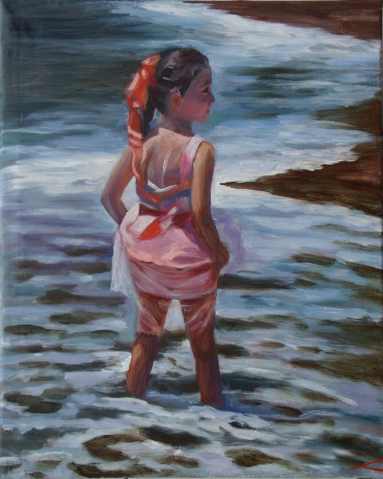 Girl at the sea