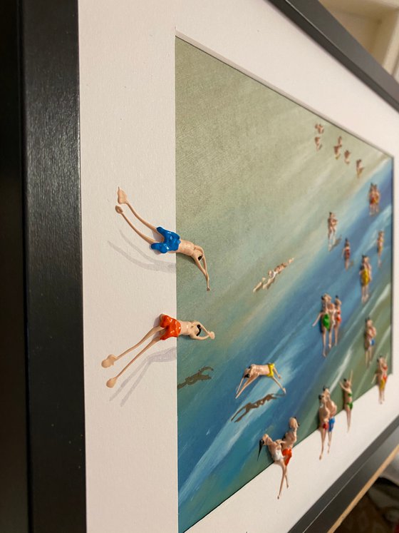 Action.3D Freedom People Sea. Eka Peradze Art.