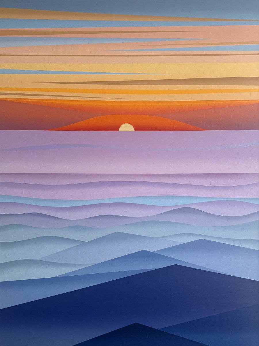 Sunrise By Shushanik Karapetyan, 36 X 48, Artwork For Sale On Artfinder