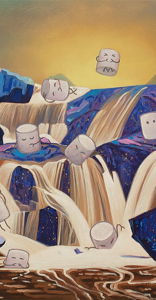 Marshmallows wonderland chocolate fall by Yue Zeng