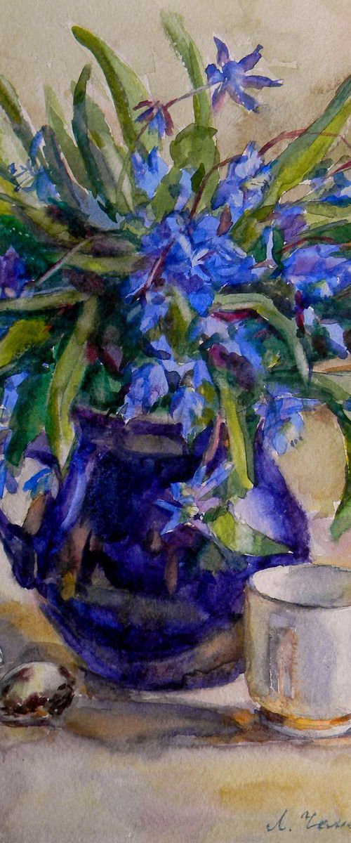 Snowdrops by Liudmyla Chemodanova
