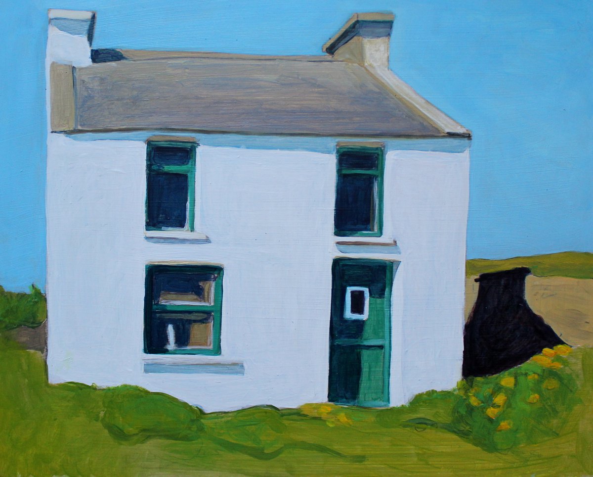 House with Green Door, Inishbofin (Donegal) by Emma Cownie