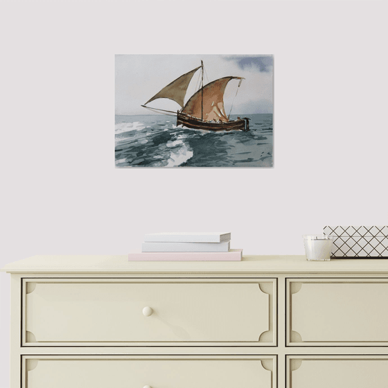stormy  sea sailing...