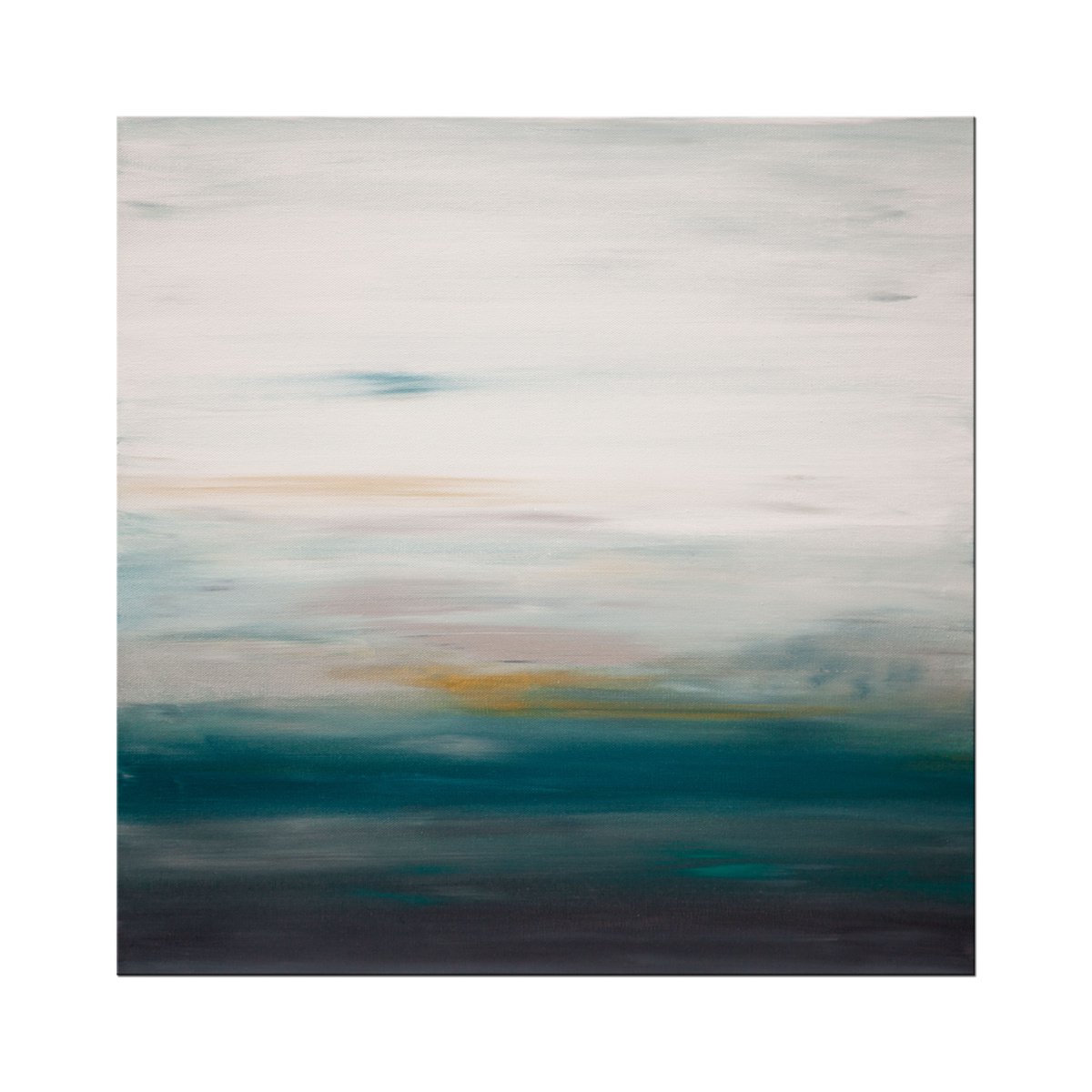 Abstract Acrylic Painting By Hilary Winfield, 20 X 20, Sunset 65, Original Artwork