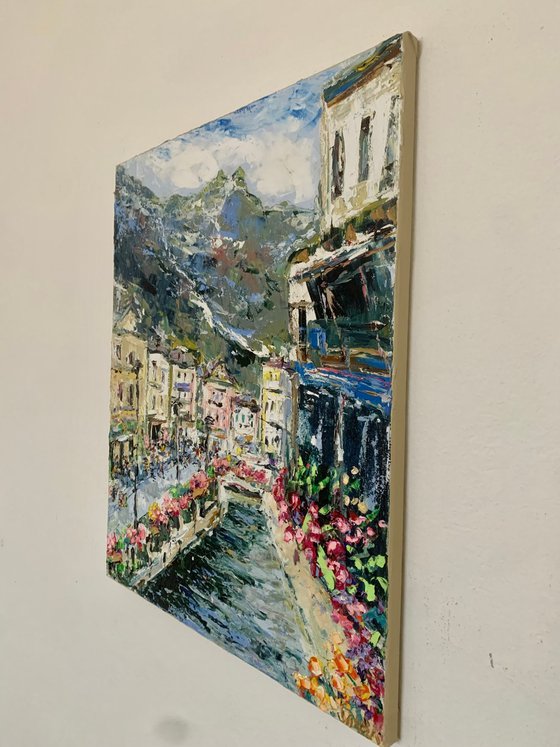 Chamonix town in France