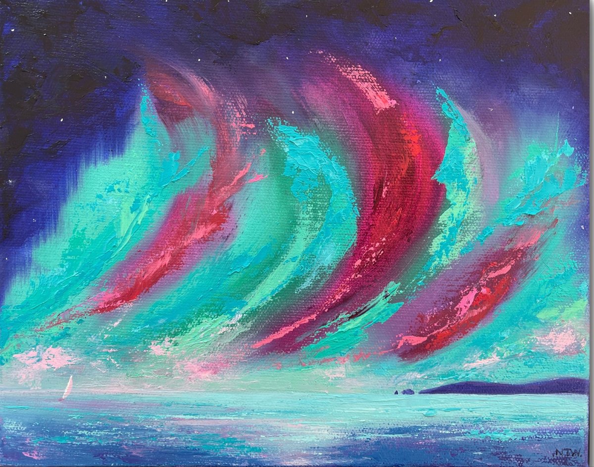 Expressive Oil Painting , Magical Skies By Nicole Tudor-Williams, 13 X 10, Artwork For Sale On Artfinder