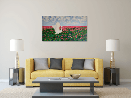 Water lilies lake! Large painting!