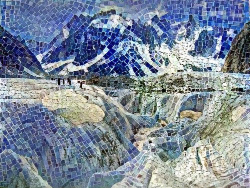 Mosaic glacier N1 by Danielle ARNAL