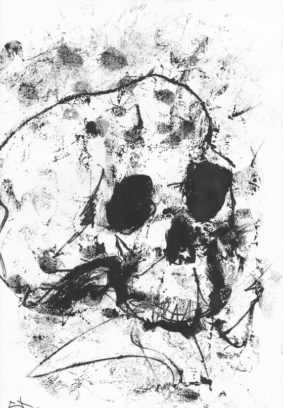 SKULL, MONOTYPE étude