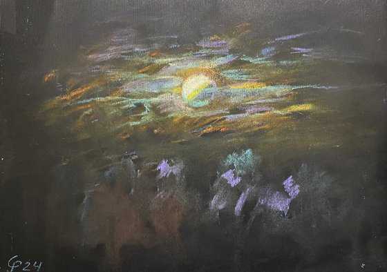 Full Moon landscape artwork