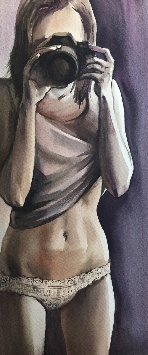 Girl with a camera. by Natalia Veyner