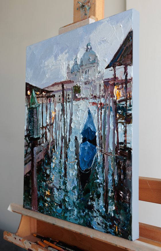 Gondola in Venice painting