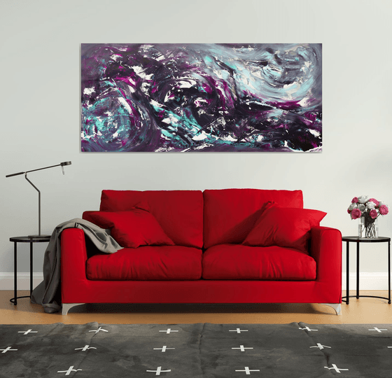 The dark side of the moon, 200x90 cm