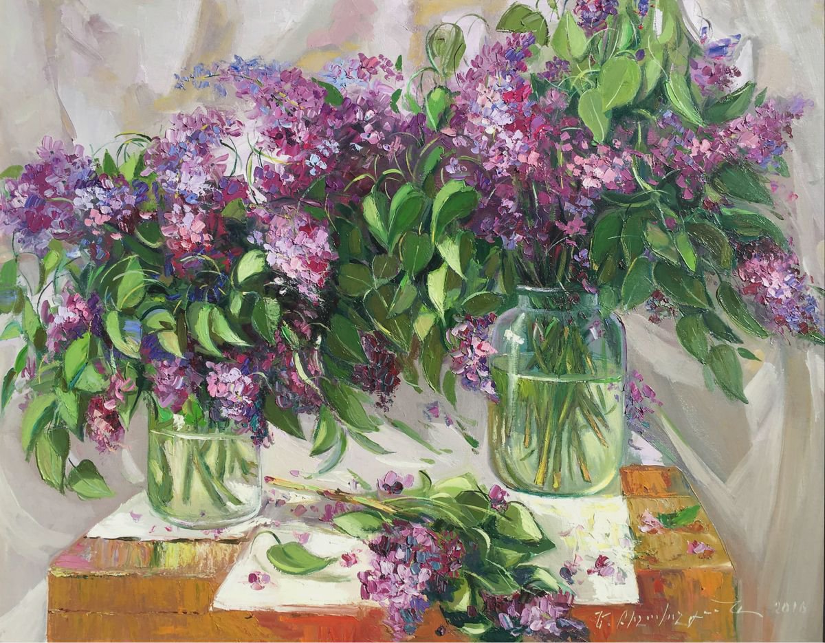 Lilacs (86x67 cm) by Yervand Bichakhchyan