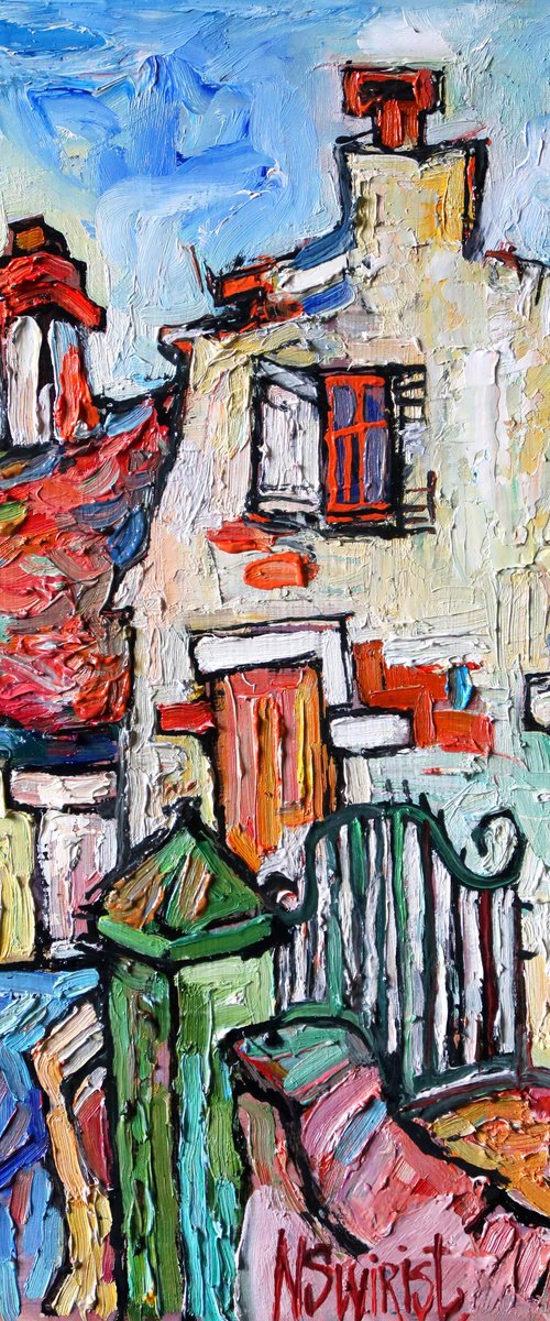 House and gate in Turennе.* by Nikifor Swiristuhin