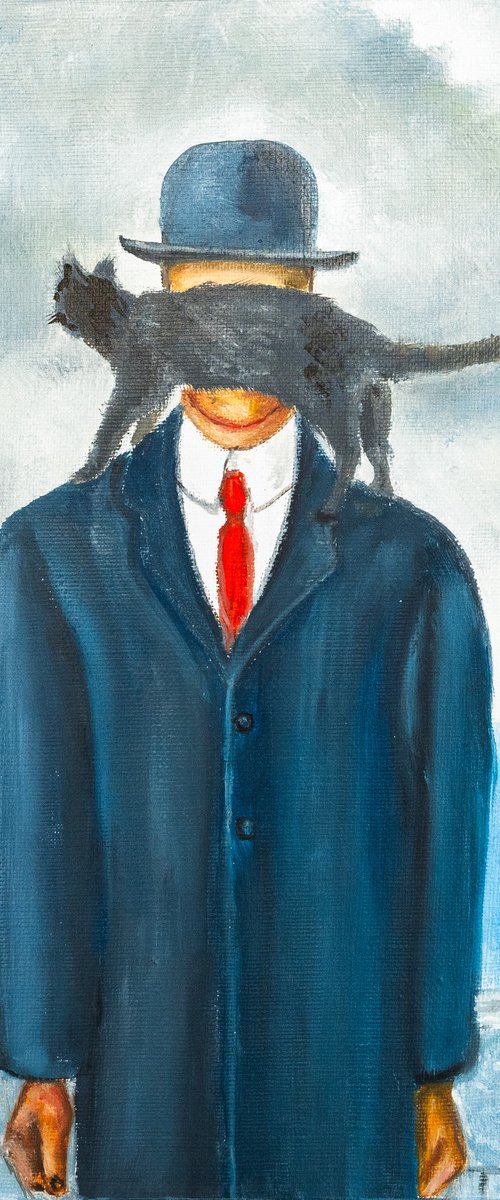 The Feline Enigma: A Magritte-esque Reverie by VICTO
