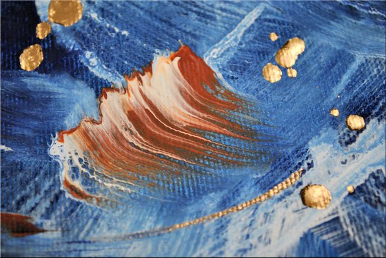 Blue Wonder - Acrylic Painting - Abstract Art Painting Canvas Art Wall Art Ready to hang