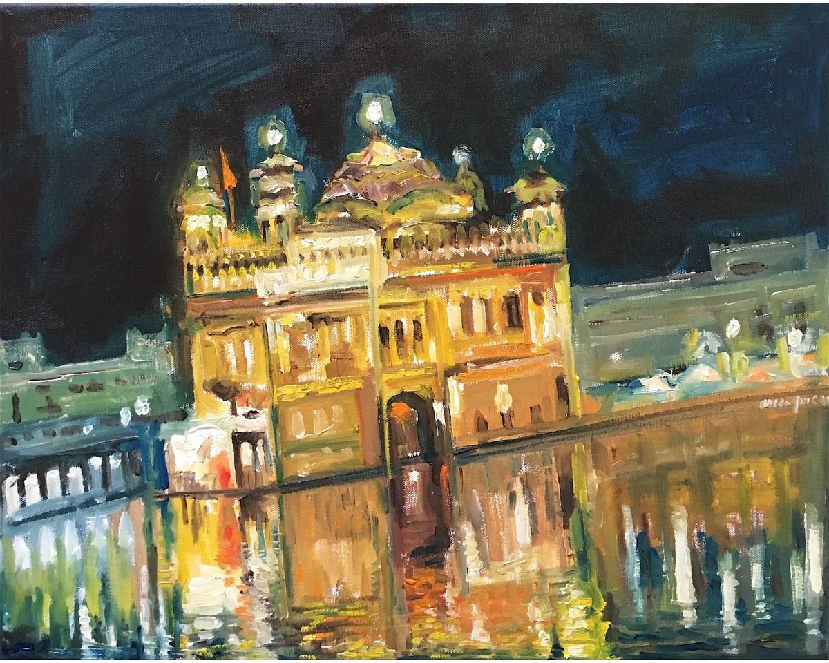 golden temple 2017 oil paintingarun prem artfinder