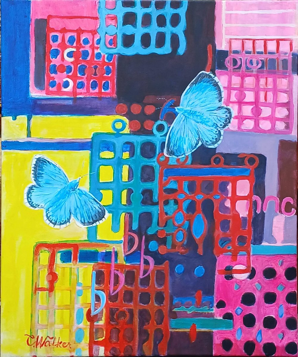 Portrait Oil Painting By Chris Walker, 20 X 24, Chalk Hill Blues, Original Artwork