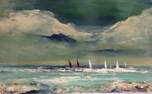 Red Sails Mini ~ by Maxine Anne  Martin