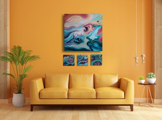 Dream. Tetraptych - 4 paintings