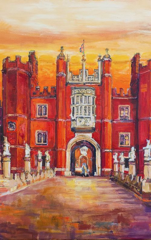 Hampton Court sunset by Patricia Clements