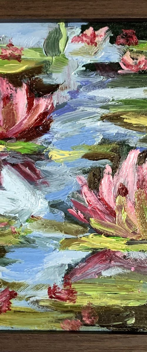 Pond with water lilies. by Vita Schagen