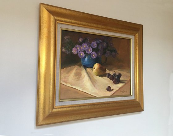 Still Life with Aster (Framed)