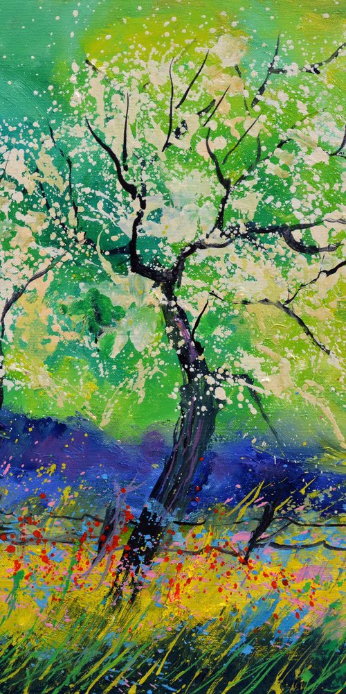 Appletree in blossom by Pol Henry Ledent