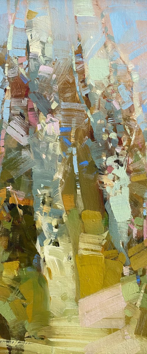 Autumn Trees, Original oil painting, Handmade artwork, One of a kind by Vahe Yeremyan