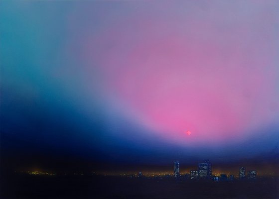 City in the Neon Dusk