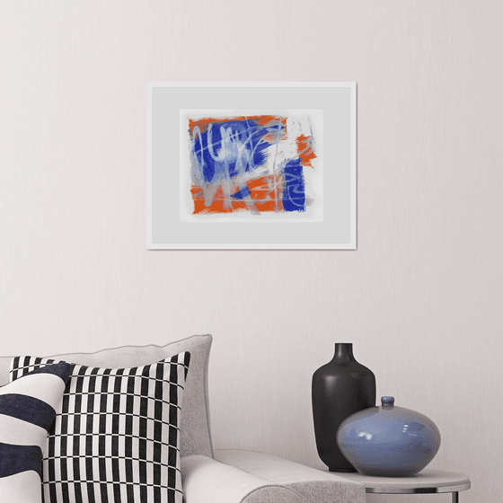 Orange and blue abstraction 2