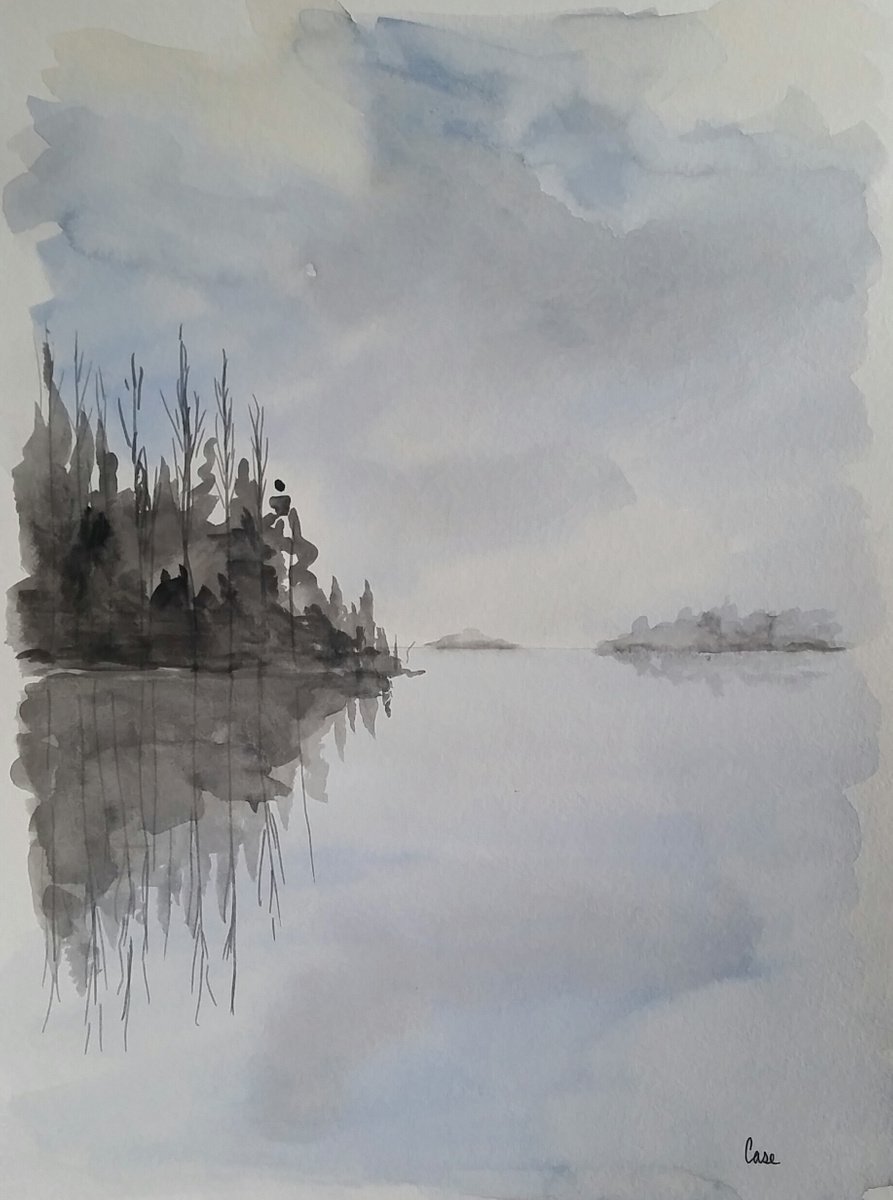 Stillness - Landscape - Wilderness - Lake by Katrina Case