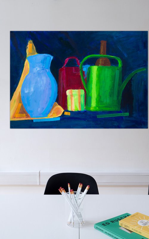 Still Life with a Candle by Pamela Rys