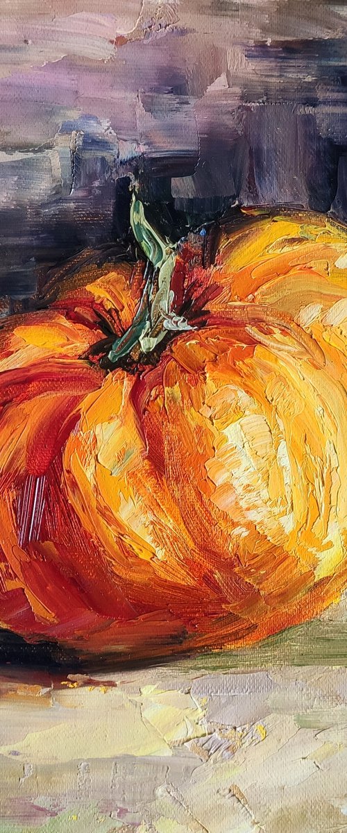 Halloween Orange pumpkin by Anastasia Art Line