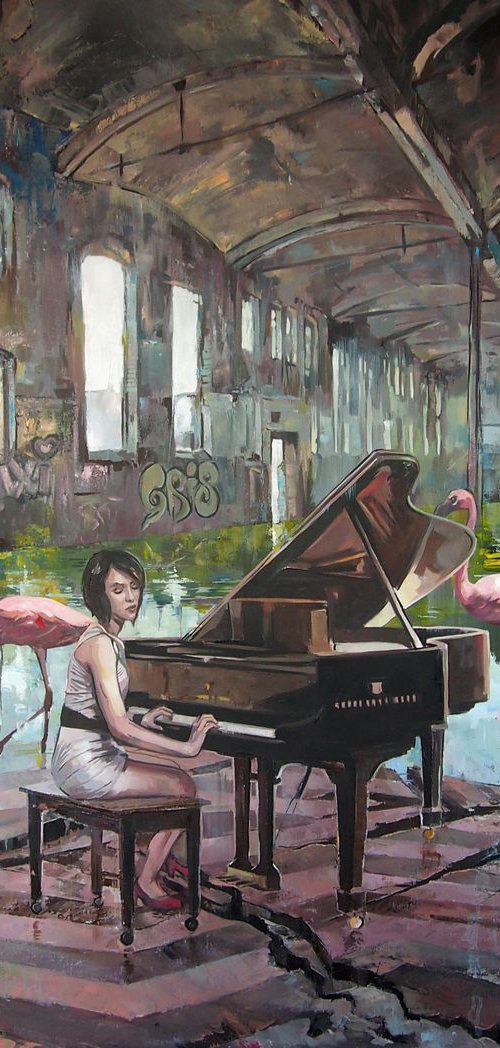 An interrupted music lesson IV by Janusz  Orzechowski