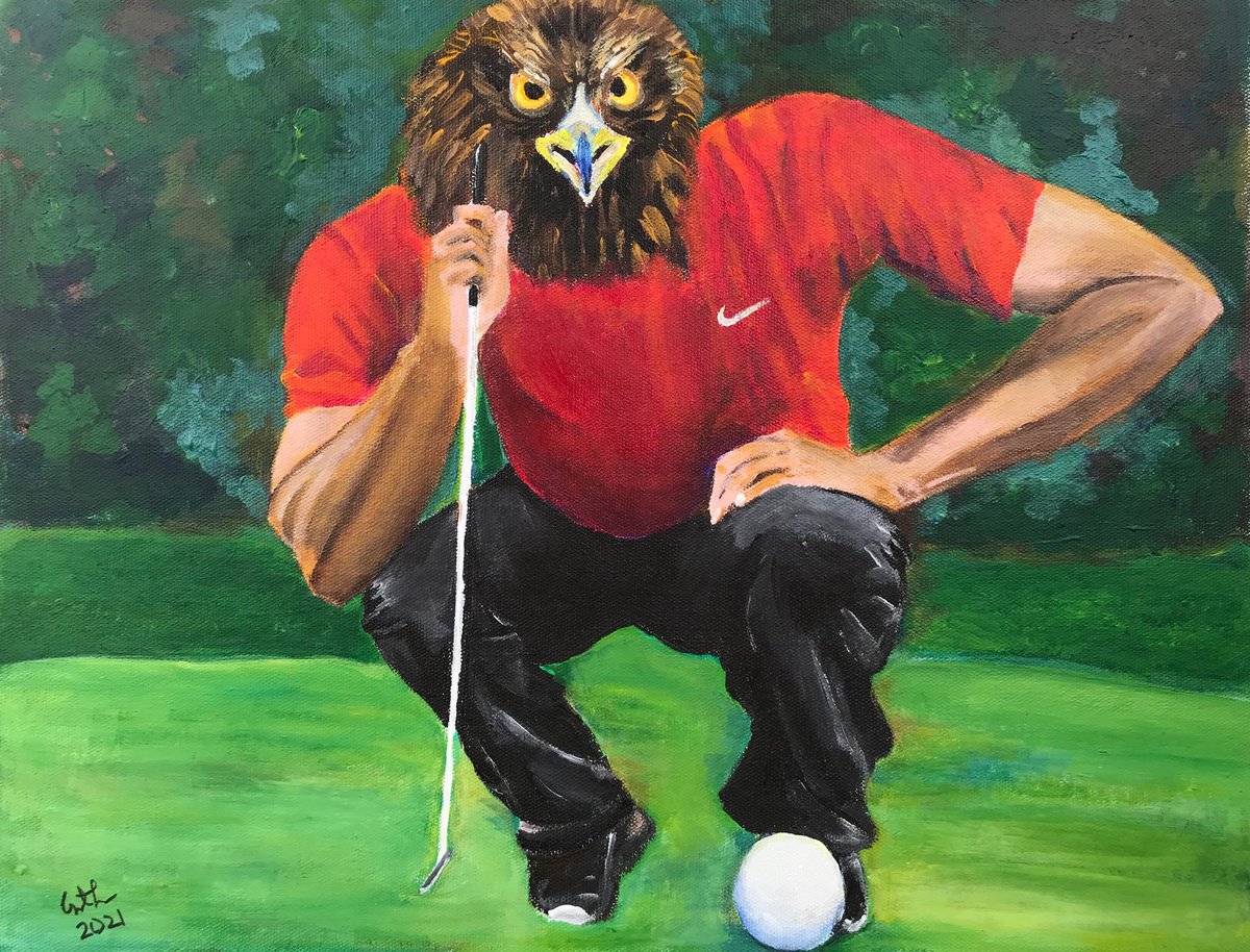 Eagle putt by Geeta Yerra