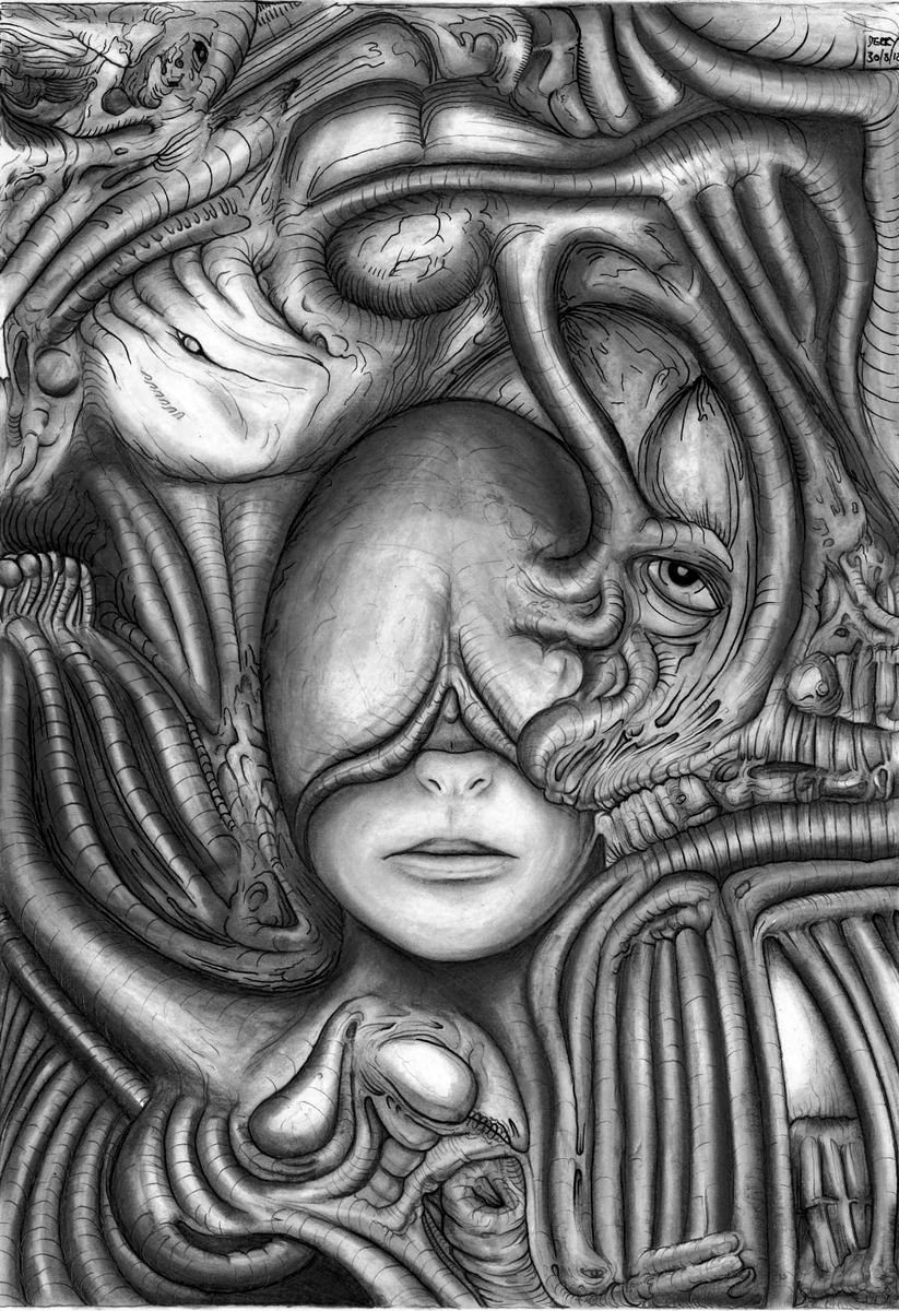 Neocortical Coil - Dark Art by Spencer Derry ART