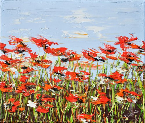 A Meadow Full Of Poppies 4 by Daniel Urbaník