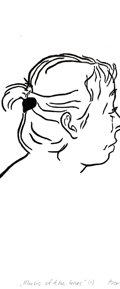 Music of the lines I – Handprinted by Anastasia Borodina