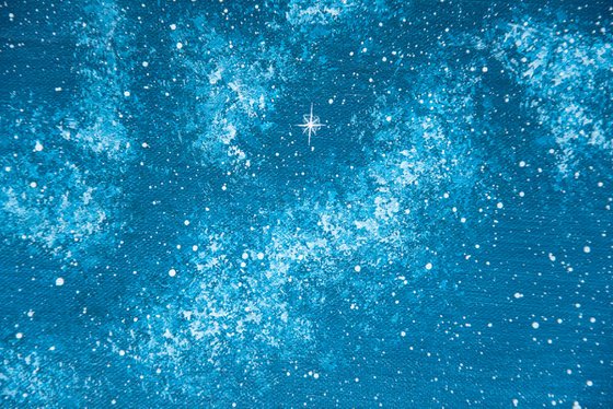 Starry Night Over Snowy Forest